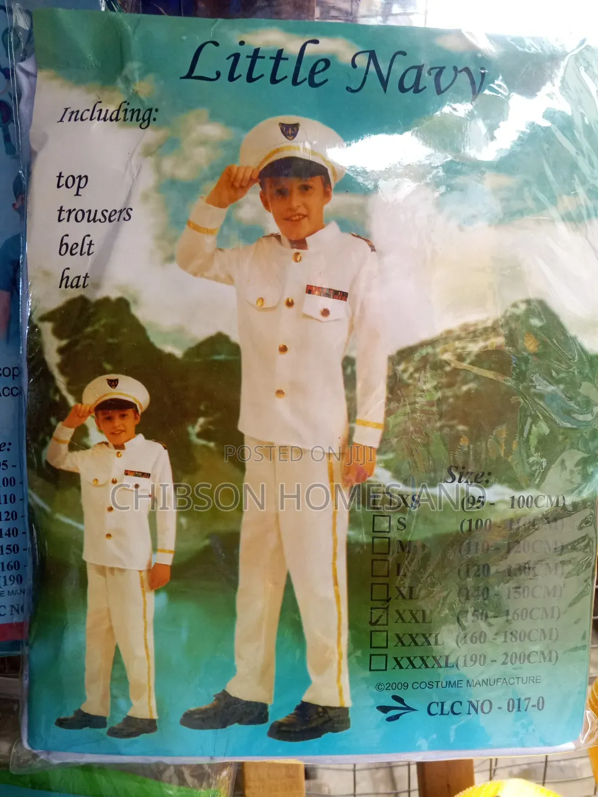 Kids Navy Officer Costume – White Uniform Set