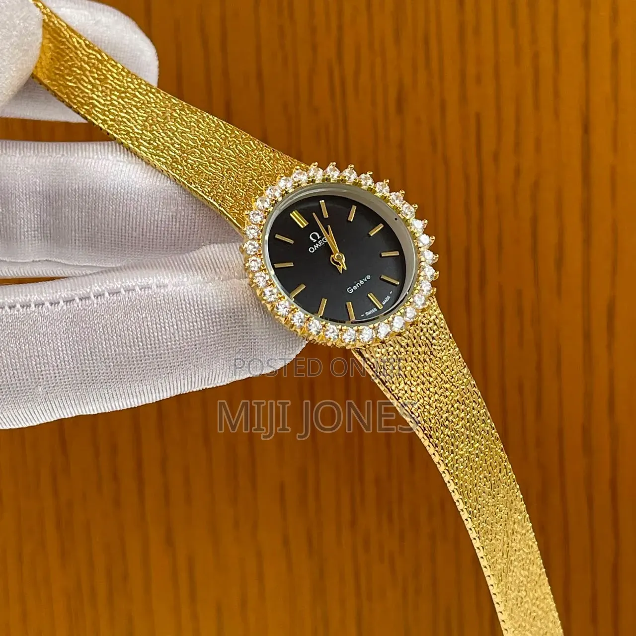 Omega Inspired Mesh Chain Women's Watch