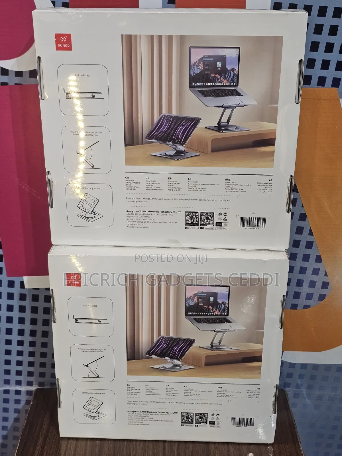 360 Rotating Aluminum Alloy Laptop Stand
