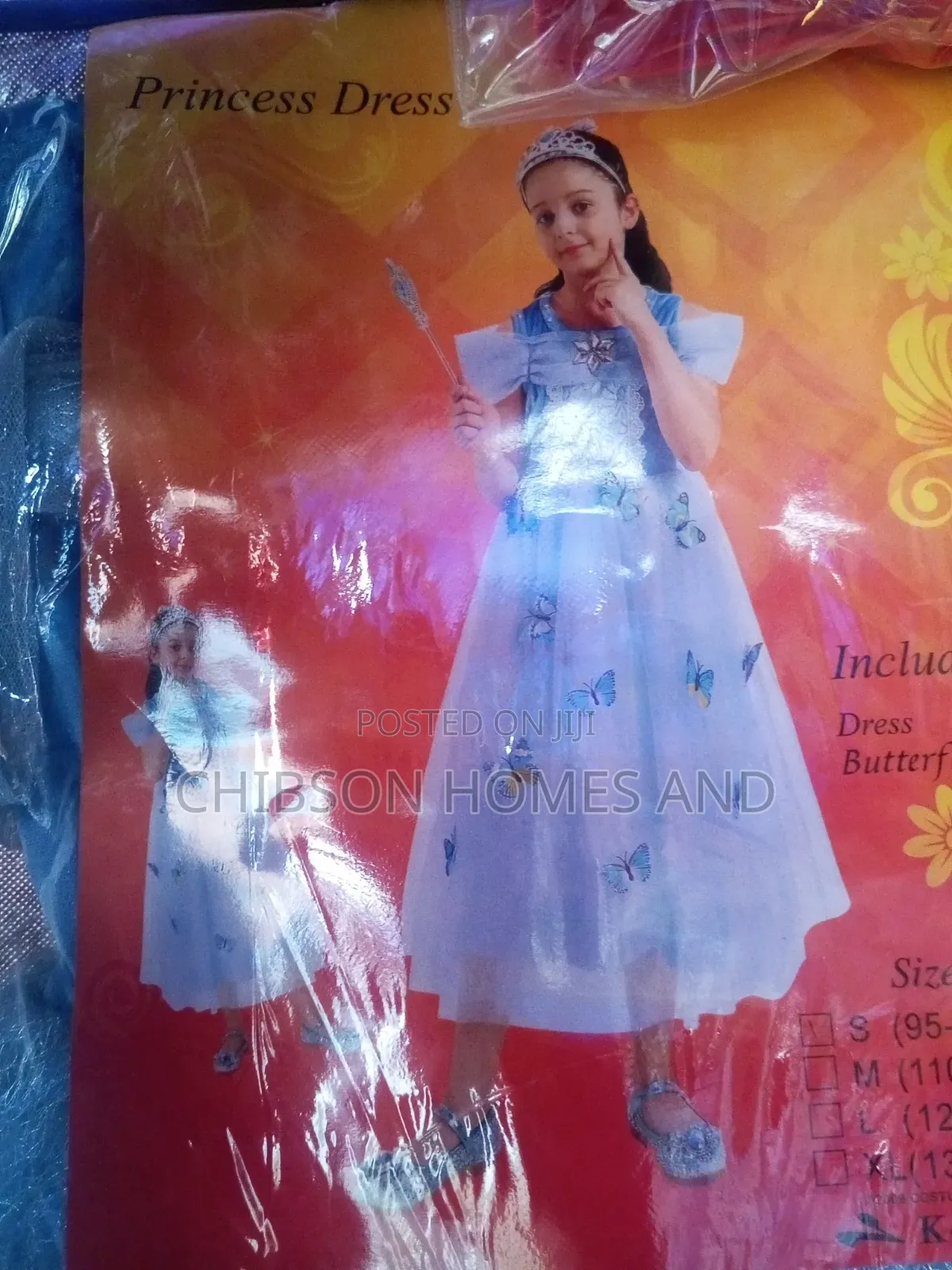 Kids Blue Princess Dress Costume Set