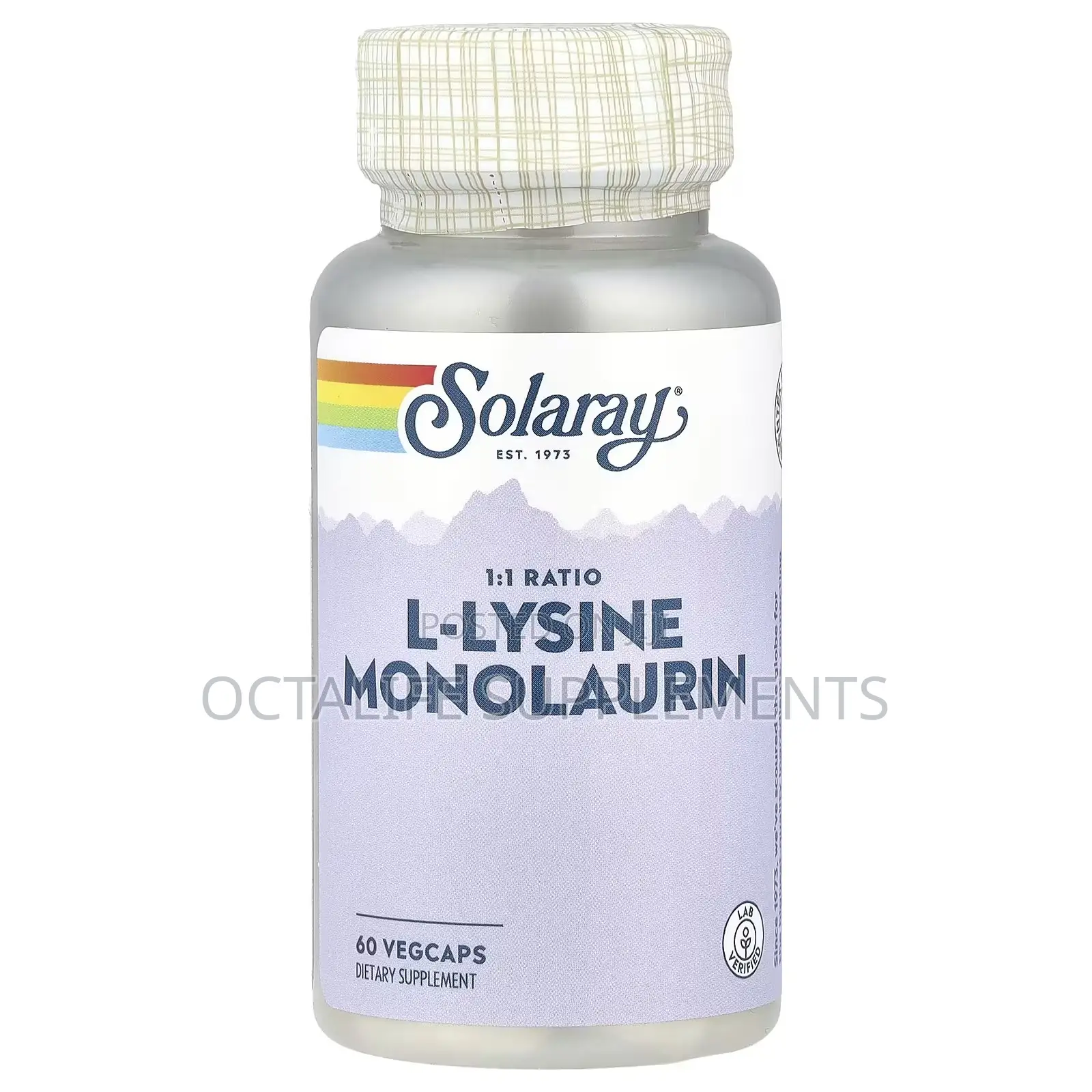 Solaray, L-Lysine Monolaurin, 1:1 Ratio, 60 Vegcaps