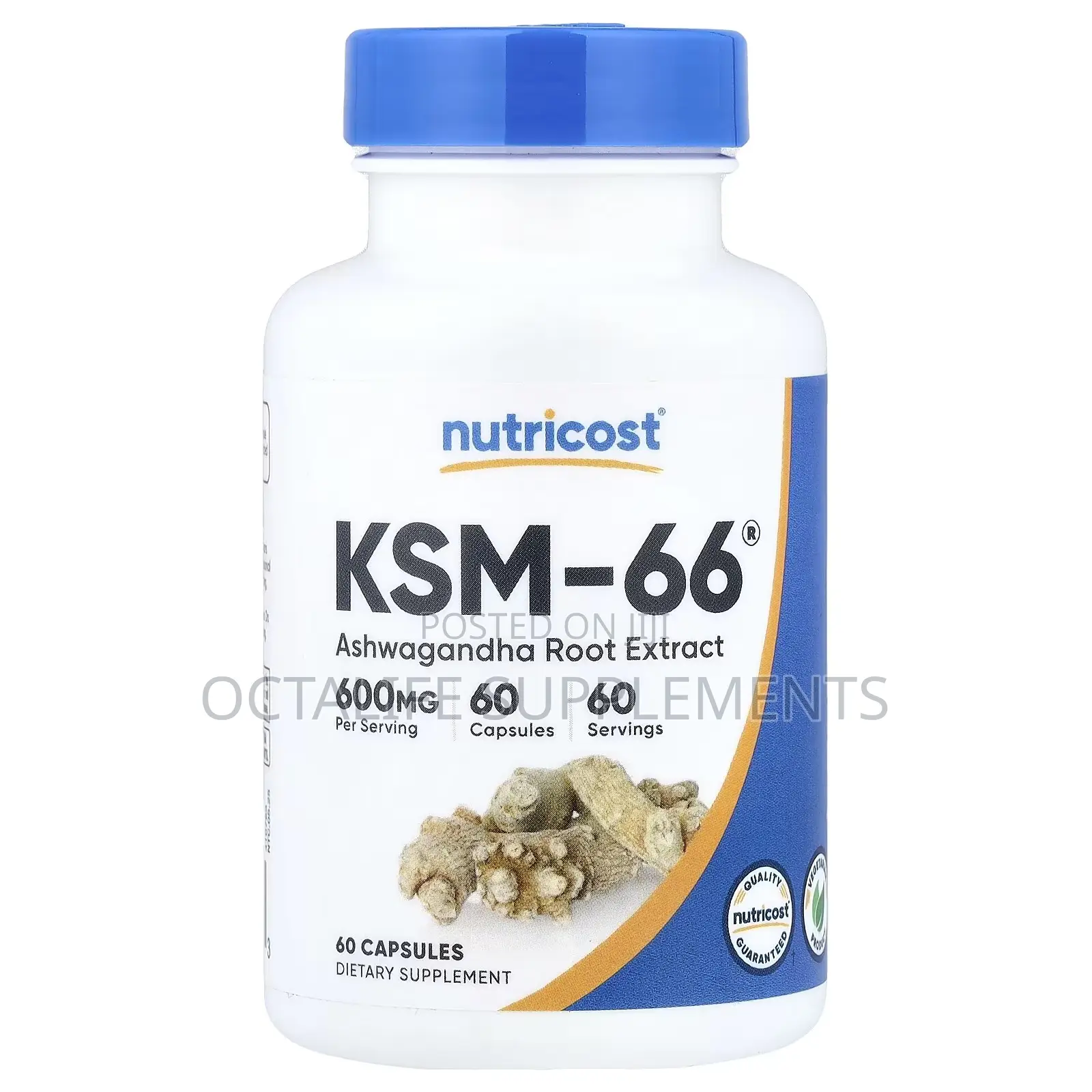 Nutricost, KSM-66, Ashwagandha Root Extract, 60 Capsules