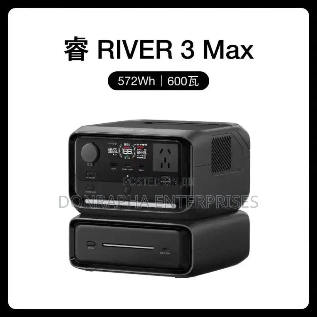 600w Ecoflow River 3 Max Plus Portable Power Station