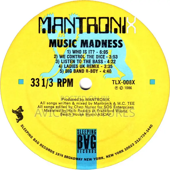 Mantronix – Music Madness