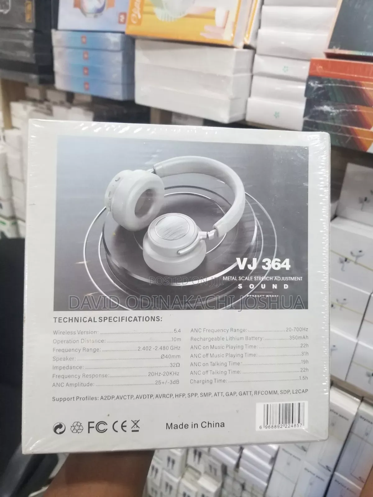 Vj 364 Wireless Anc Headphones