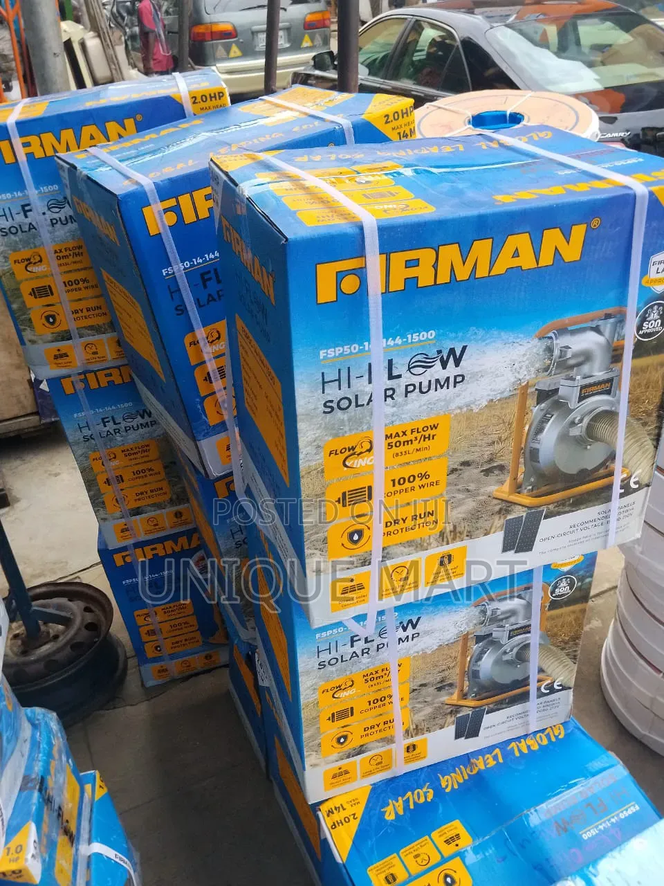 2hp Firman Dc Solar Irrigation Water Pump. 100% Copper Coil