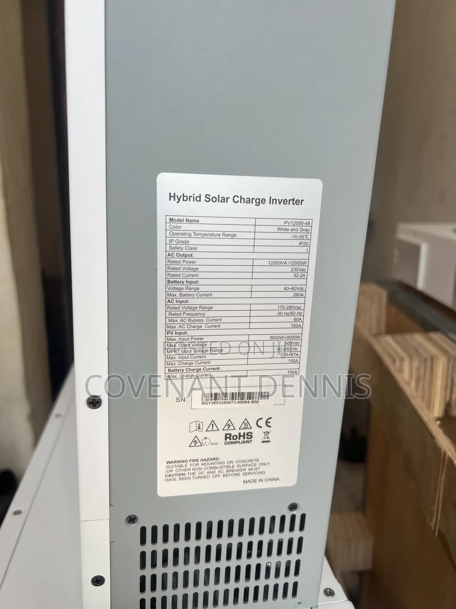 Haisic 15kva 48v Hybrid Inverter