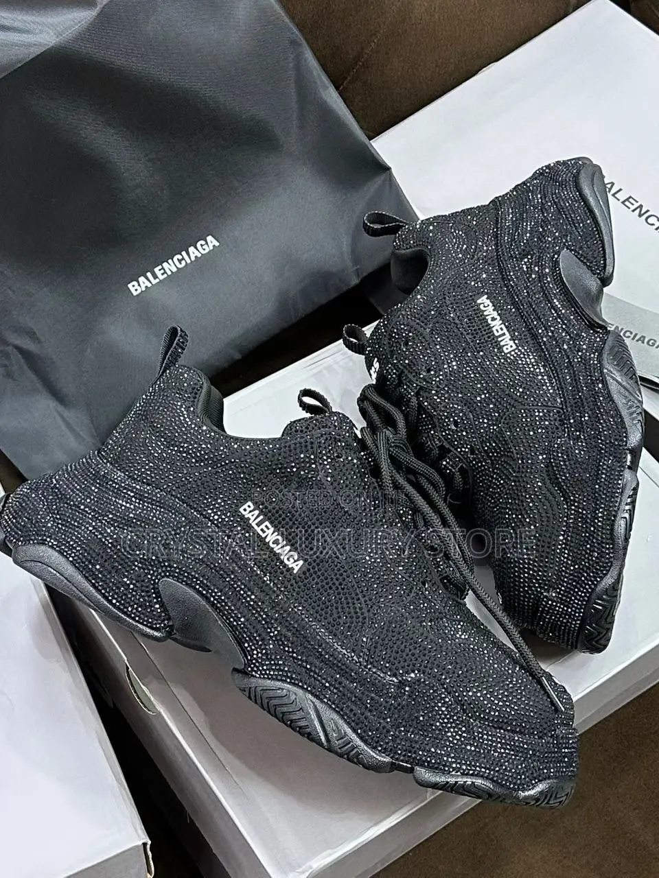 Balenciaga Quality Luxury Men Shiney Sneakers