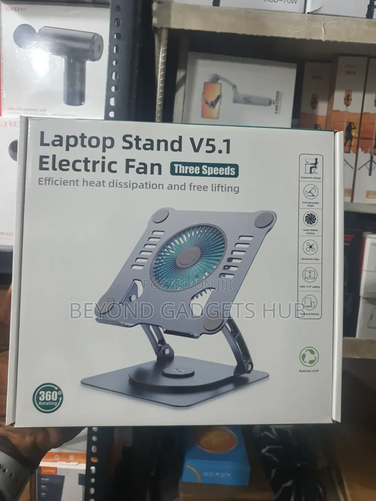 Laptop Stand V5.1 Electric Fan