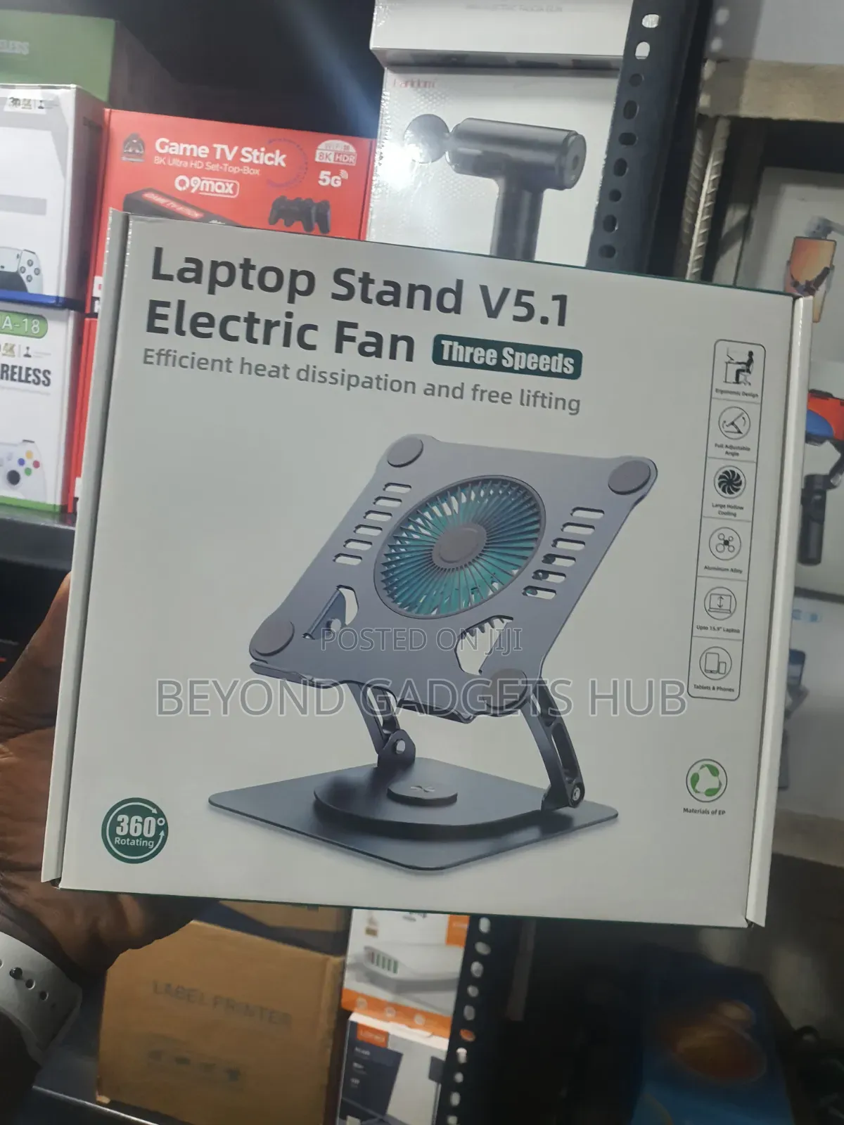 Laptop Stand V5.1 Electric Fan