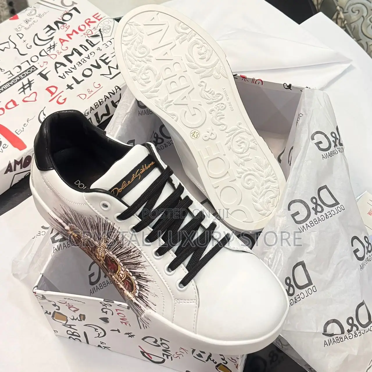 Dolce Gabbana Quality Luxury Men Sneakers