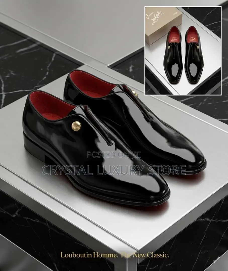 Christian Louboutin Quality Luxury Men Cooperate Shoe