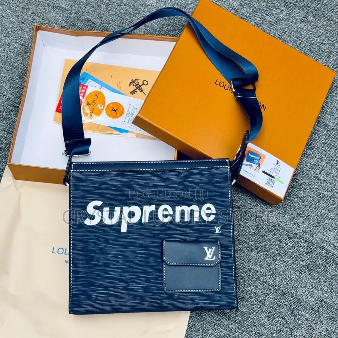 Supreme Quality Luxury Men Genuine Leather Crossbag
