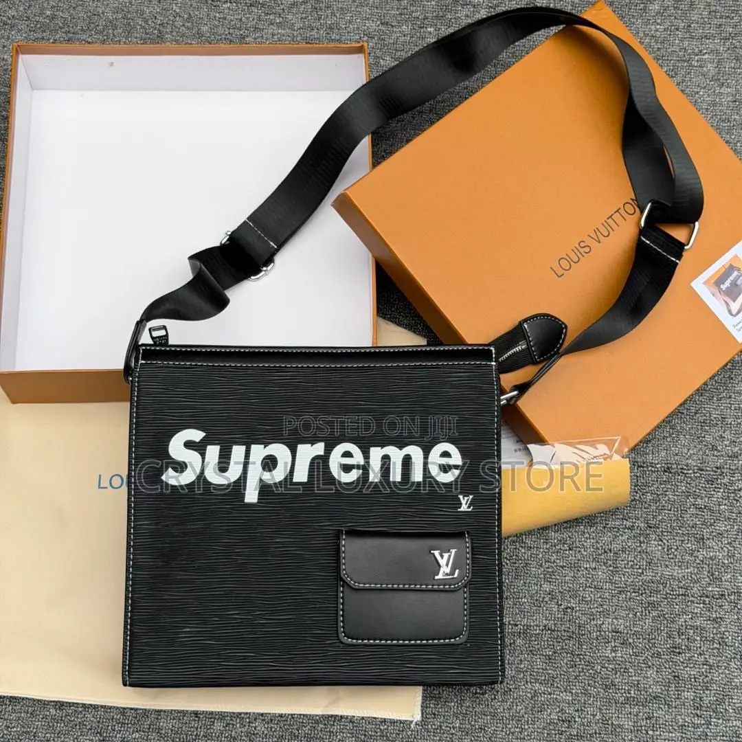 Supreme Quality Luxury Men Genuine Leather Crossbag