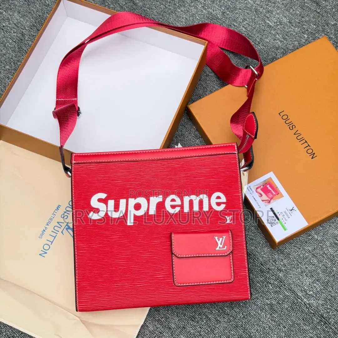 Supreme Quality Luxury Men Genuine Leather Crossbag
