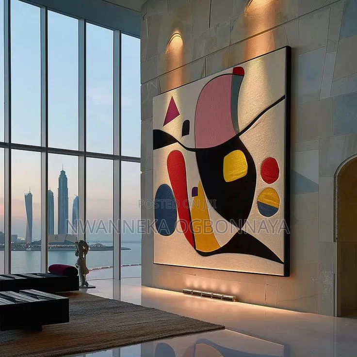 Large Abstract Oil Printing on Canvas