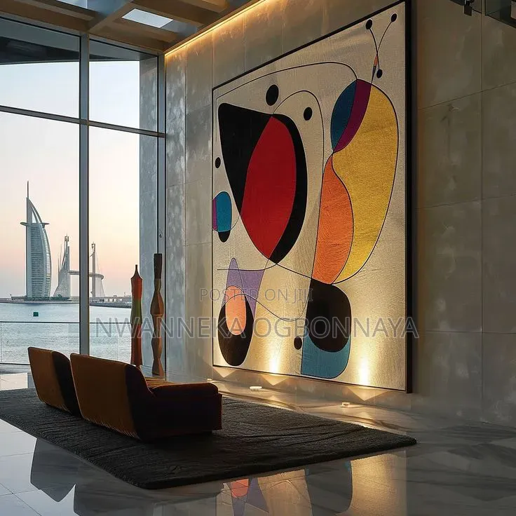 Large Abstract Oil Printing on Canvas