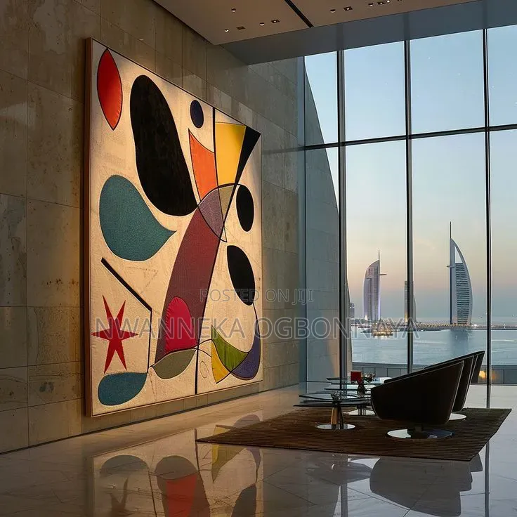 Large Abstract Oil Printing on Canvas