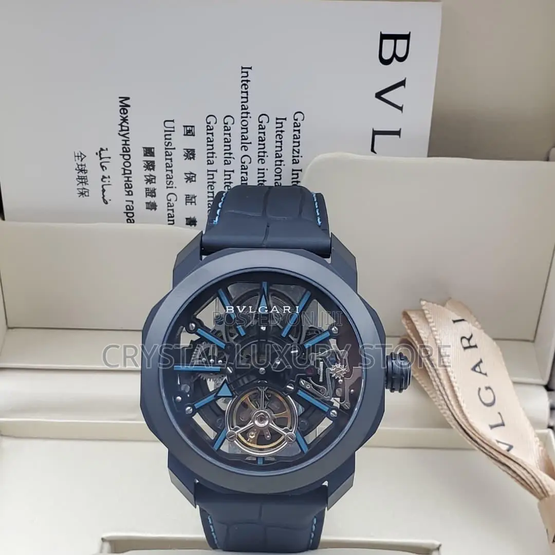 Bvlgari Quality Luxury Men Automatic Engine Wristwatch