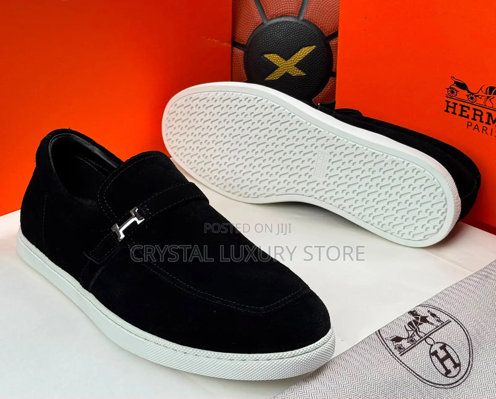 Hermes Quality Luxury Men Suede Shoe