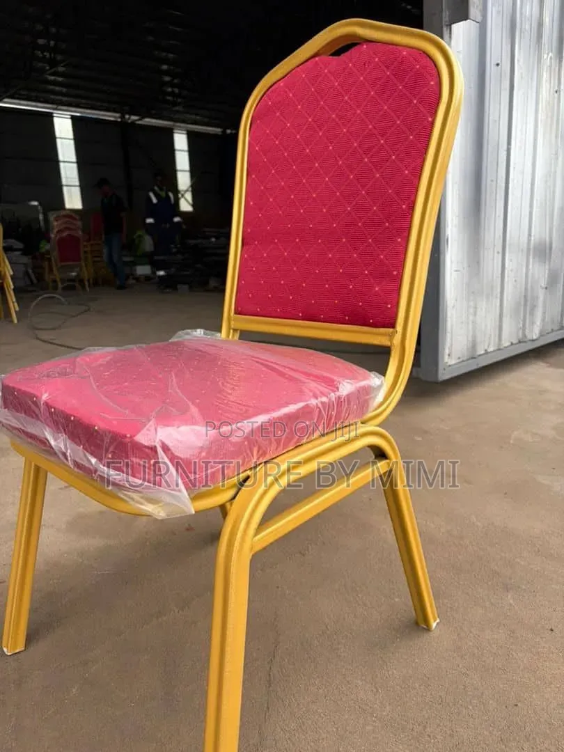 Premium Navy Blue Gold Banquet Chairs for Church Event Centers