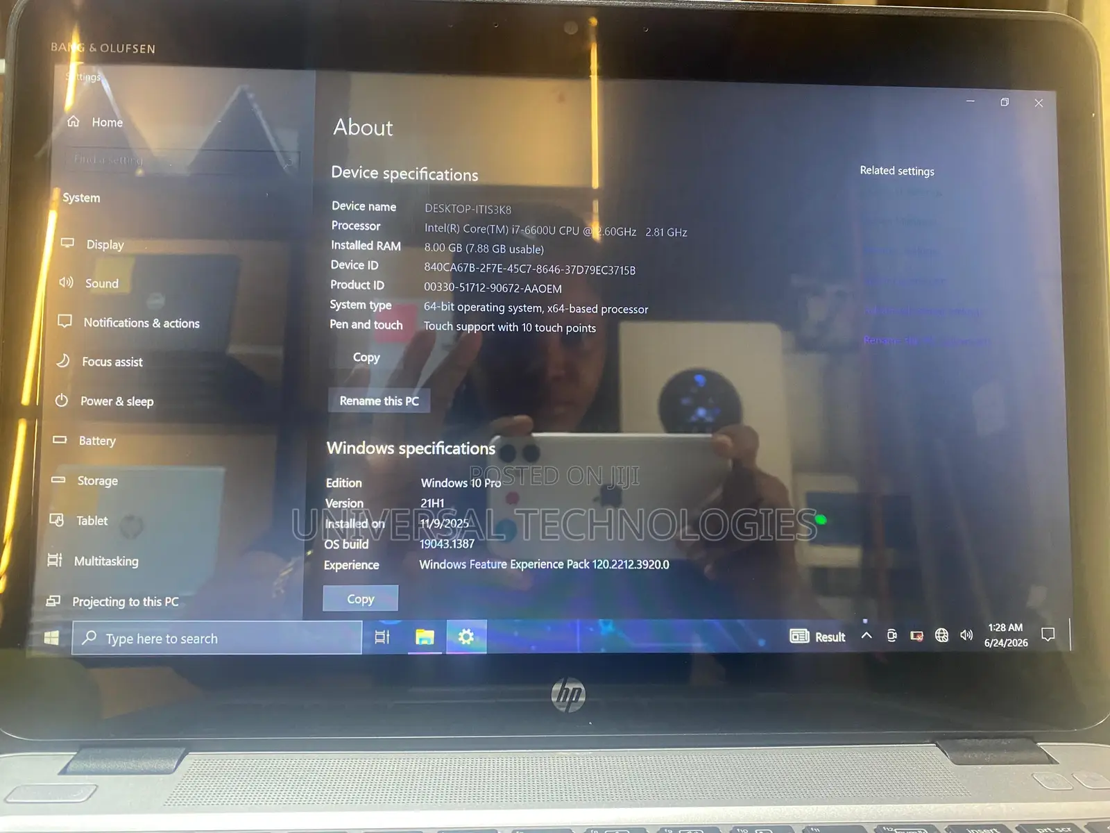 Laptop HP EliteBook 840 G3 8GB Intel Core i7 SSD 256GB