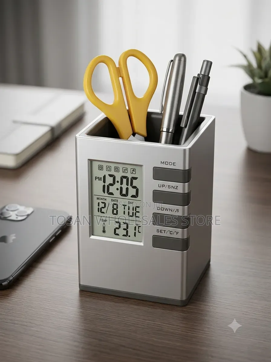 The Ultimate Multi-Functional Digital Alarm Clock Desk Organizer