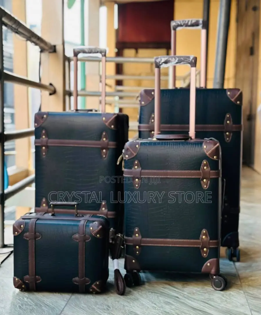 High Quality Luxury Genuine Leather Travel Luggage