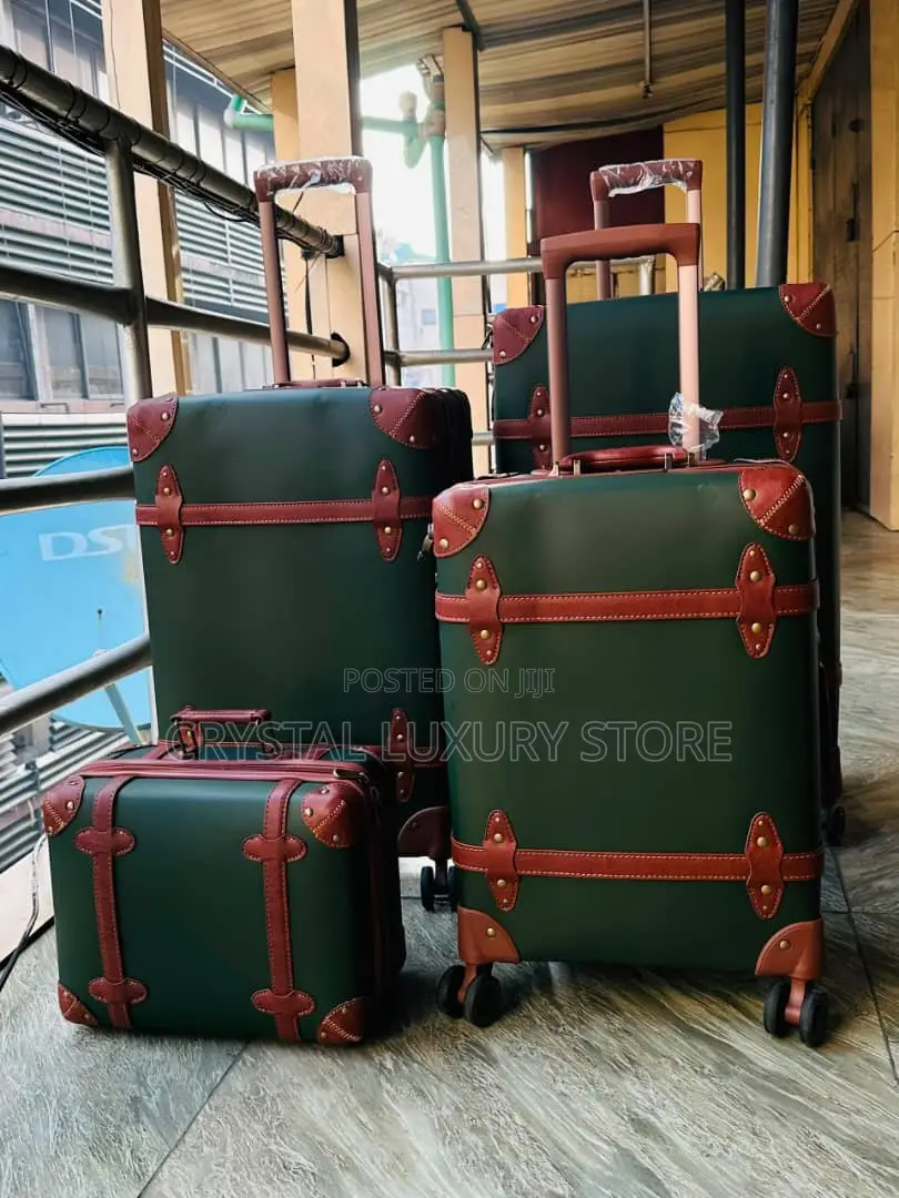High Quality Luxury Genuine Leather Travel Luggage