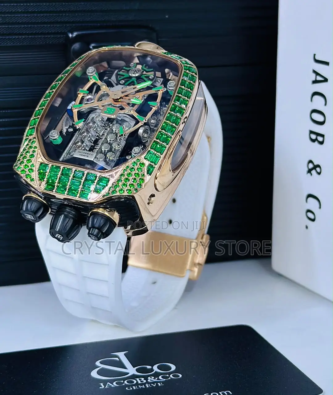 Jacob Co Quality Luxury Men Automatic Engine Wristwatch