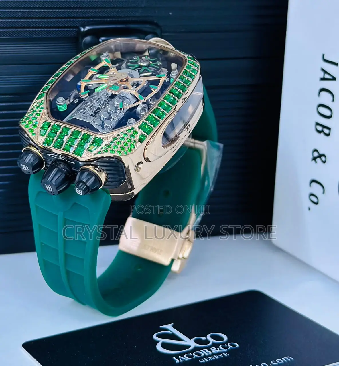 Jacob Co Quality Luxury Men Automatic Engine Wristwatch