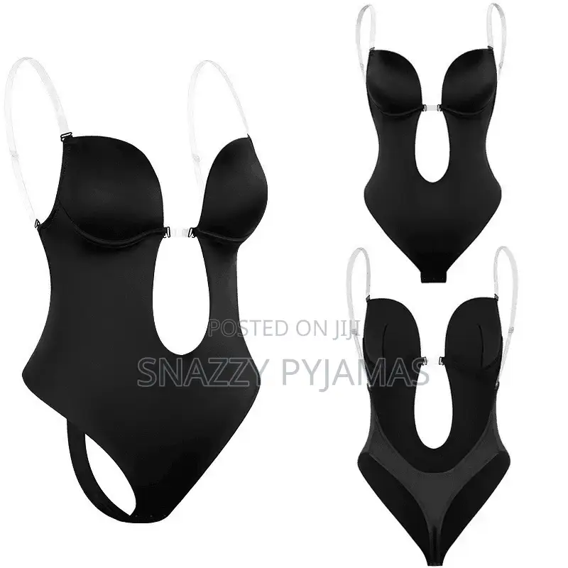 Backless Invisible Body Shaper Bodysuit – Deep v Plunge Shapewear
