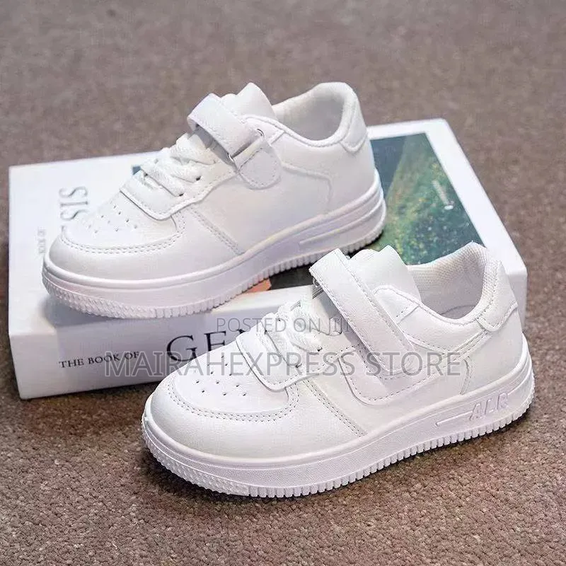 Single Strap White Sport Sneakers 
(Size 27-32 )