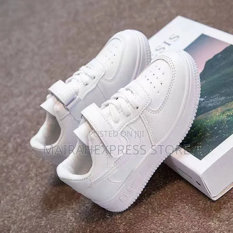 Single Strap White Sport Sneakers 
(Size 27-32 )
