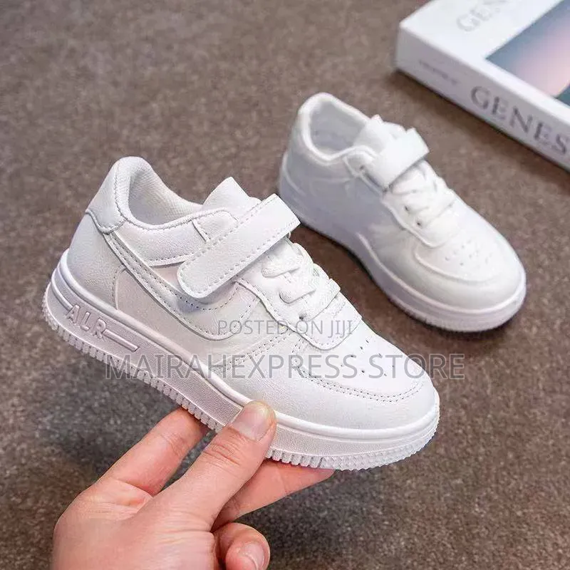 Single Strap White Sport Sneakers 
(Size 27-32 )