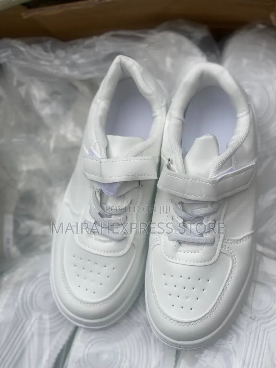 Single Strap White Sport Sneakers 
(Size 27-32 )