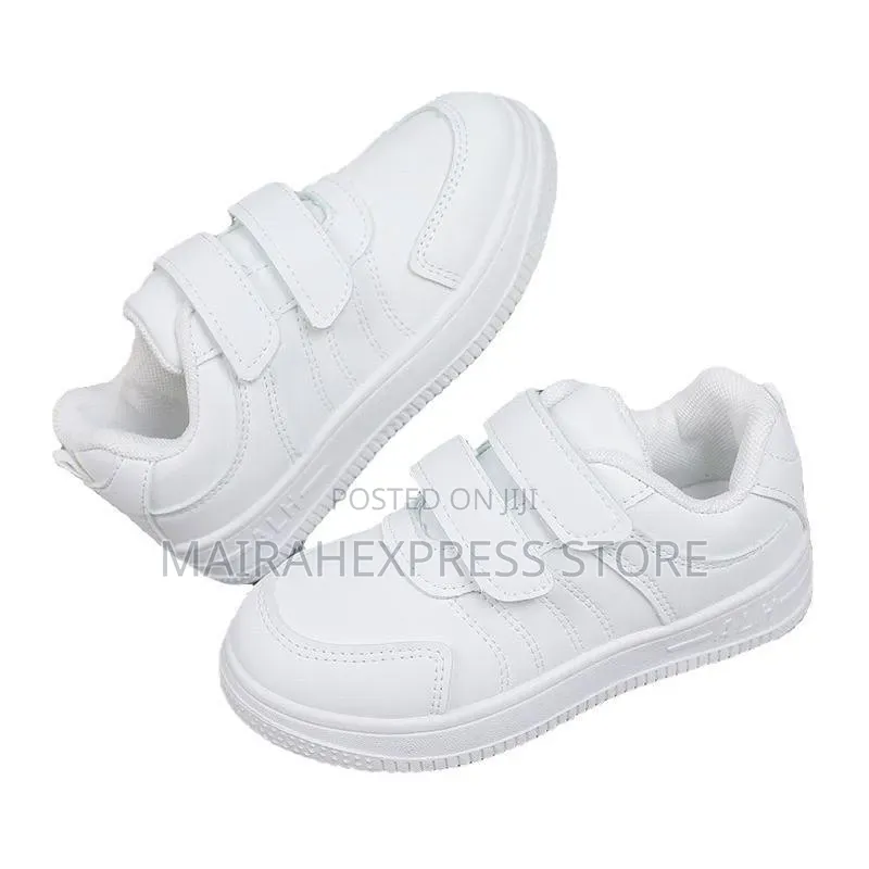 Double Straps White Sport Sneakers
(Size 27 - 37)