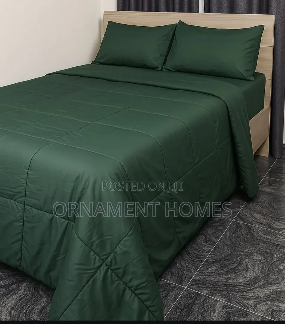 Emerald Bedsheet Duvet and Decorative Pillowcases
