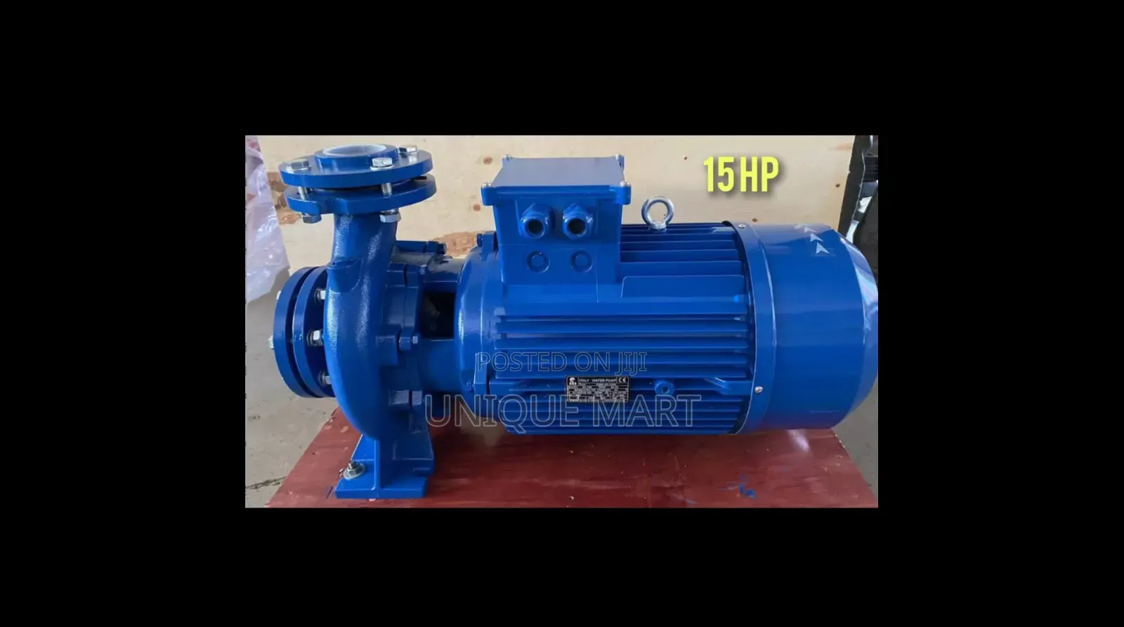 15hp Continuous Duty Industrial Surface Water Pump. 100% Copper Coil