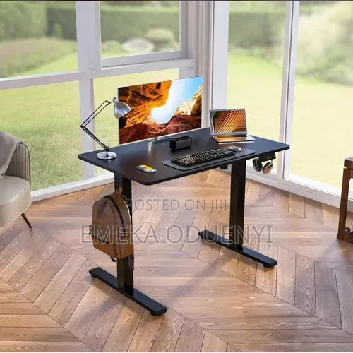 Modern Adjustable Height Electric Standing Desk(1.6mtr) Black