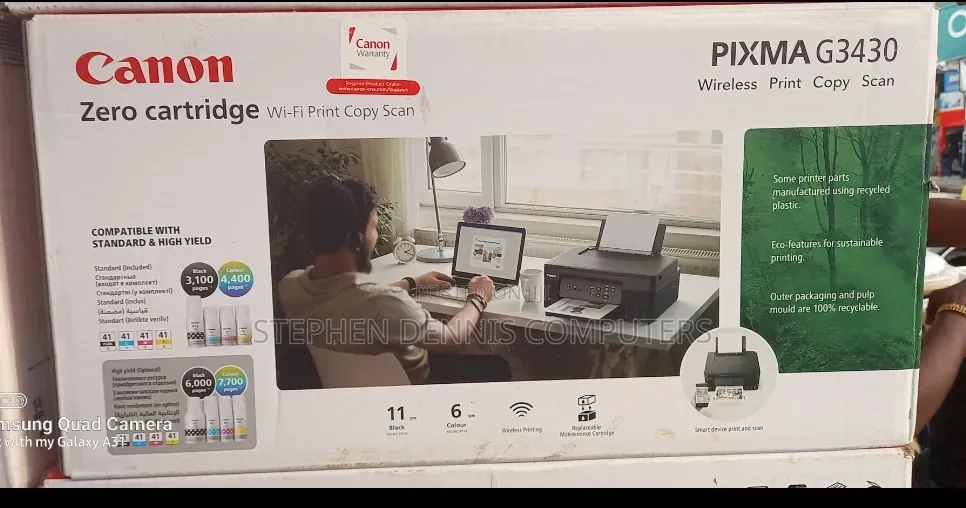 Pixma G3430 Wireless Print Copy Scan Canon Printer