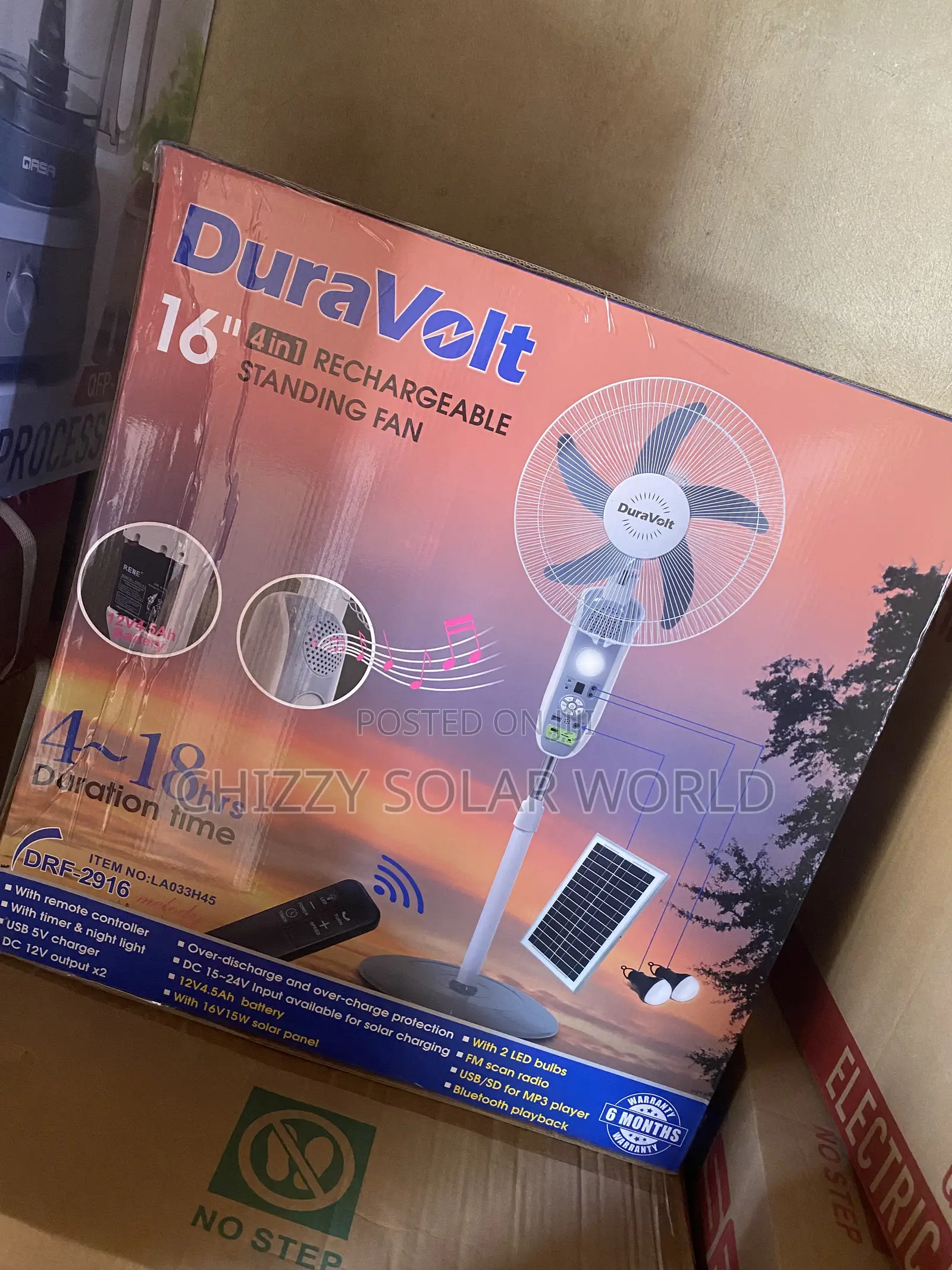 Duravolt Solar Fan