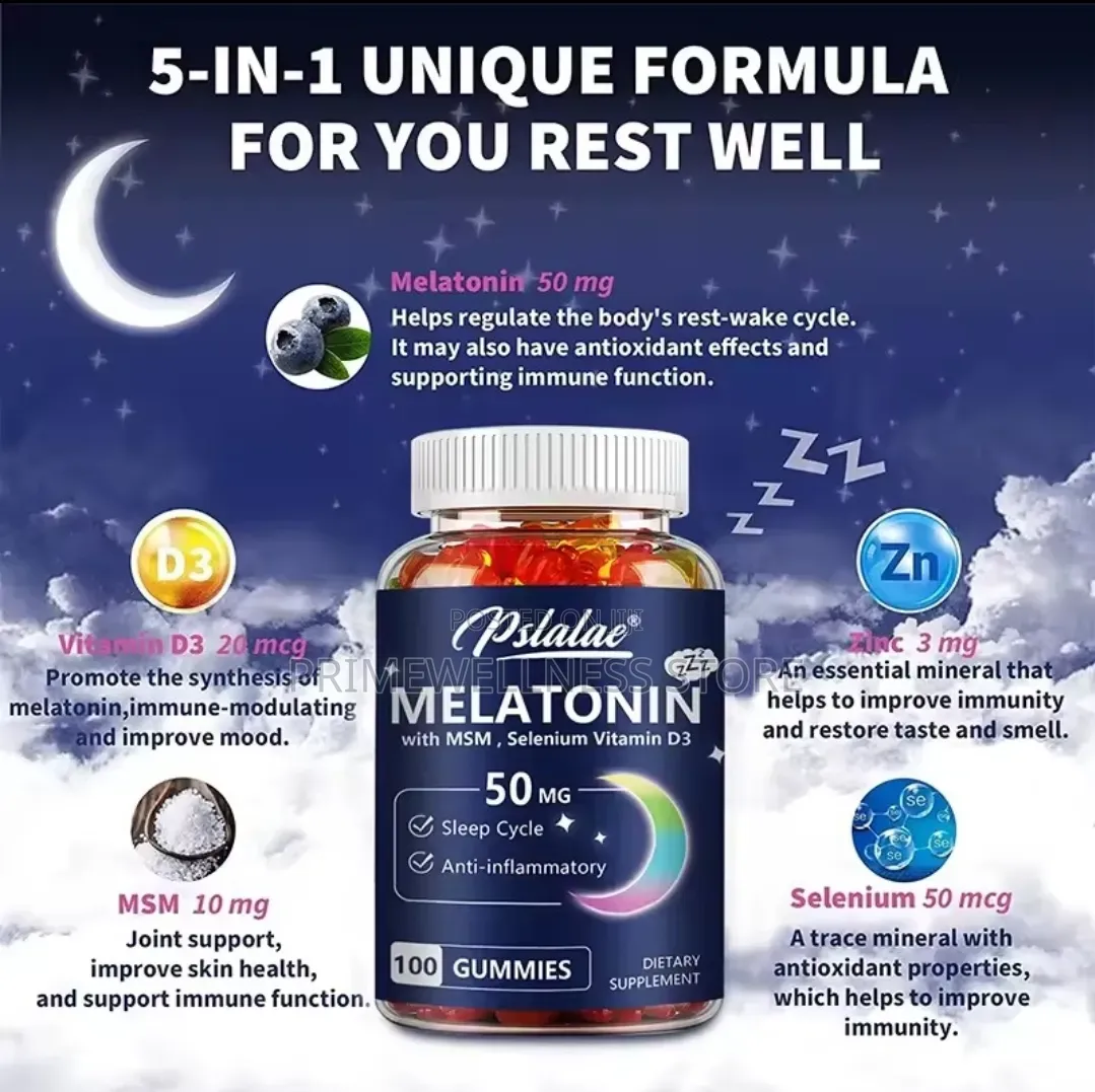 Melatonin With MSM +Zinc +Selenium +Vitamin D3 Gummies