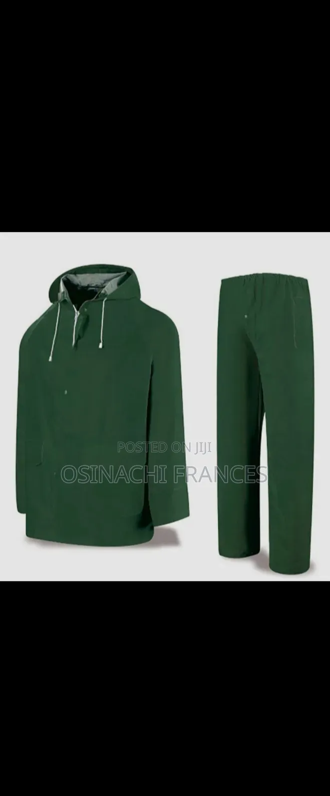 Rain Coat Up And Down Green Colour Original 1