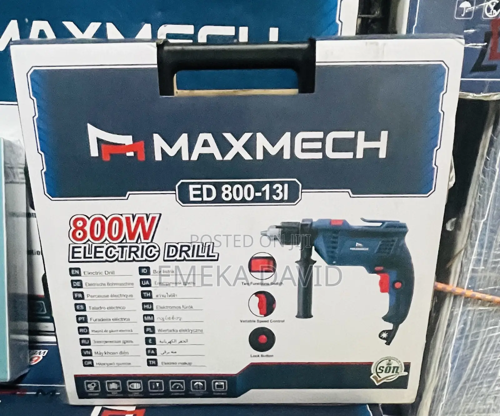 Maxmech Ed 800-13l 800w Electric Drill