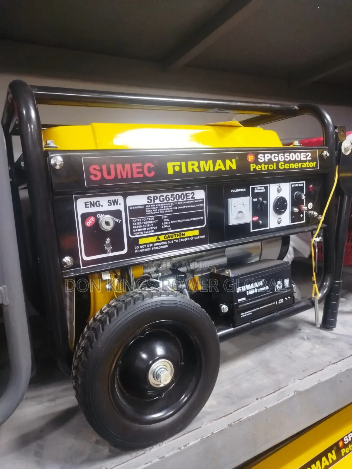 Sumec Firman Spg6500 4.5kva Backup Power Generator House and Business