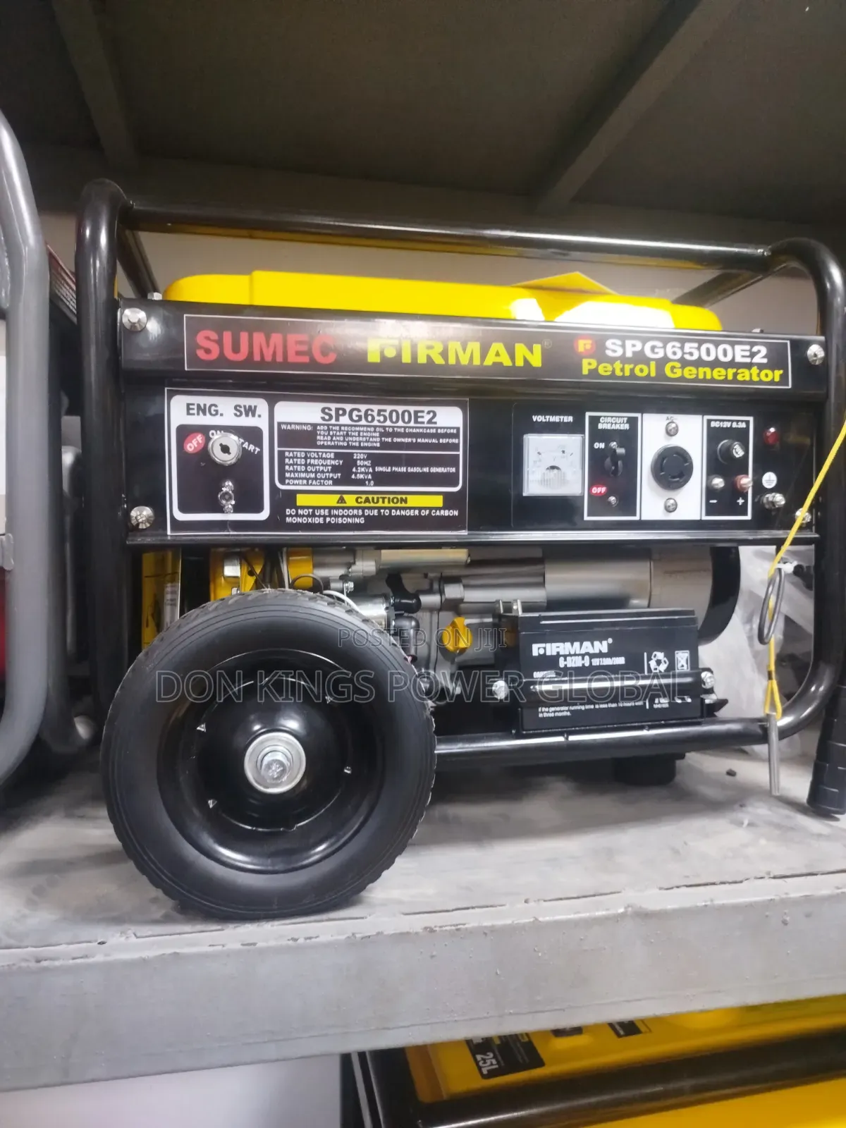 Sumec Firman Spg6500 4.5kva Backup Power Generator House and Business
