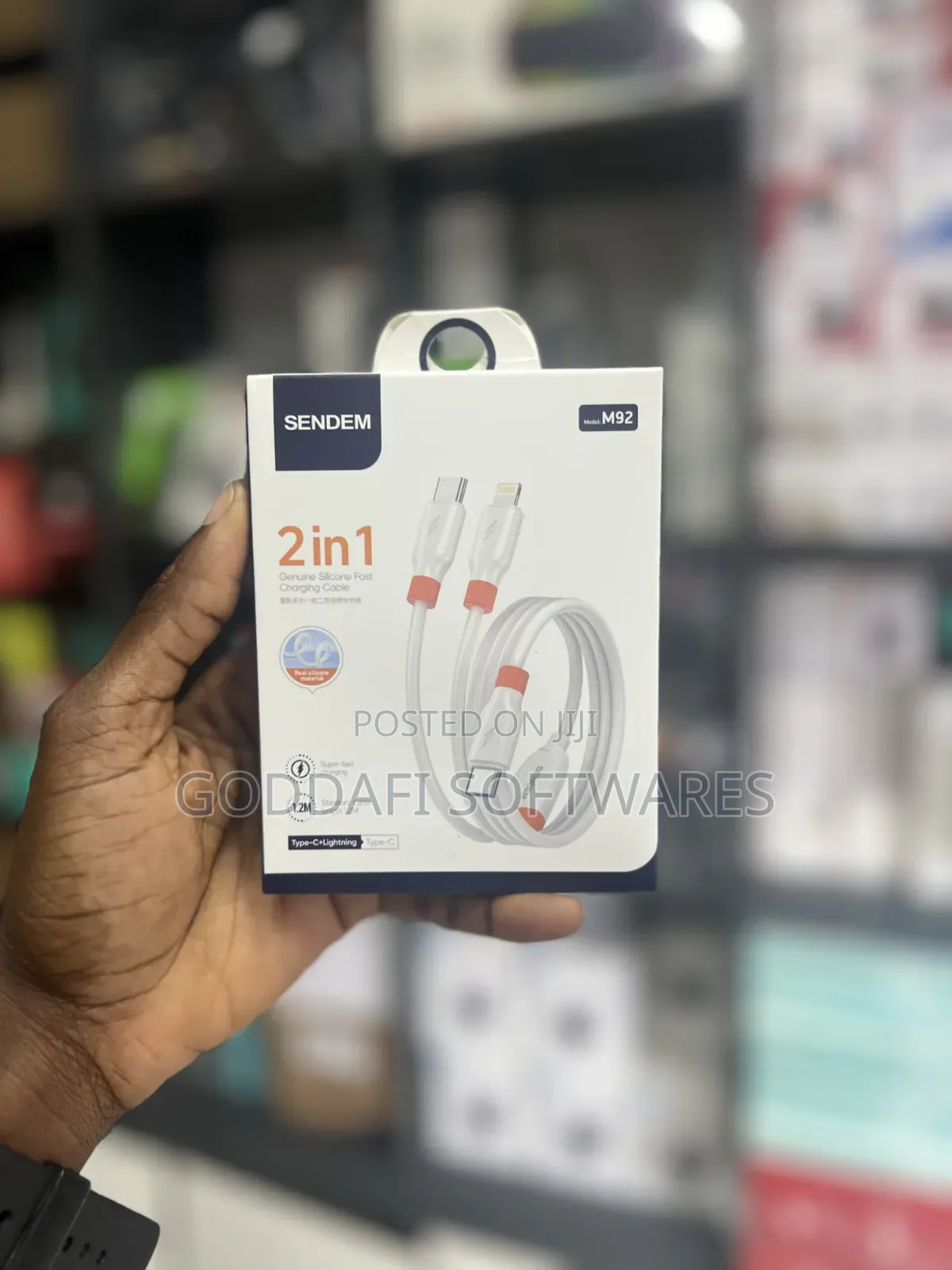 Sendem M92 2-in-1 Type C Lightening Cable