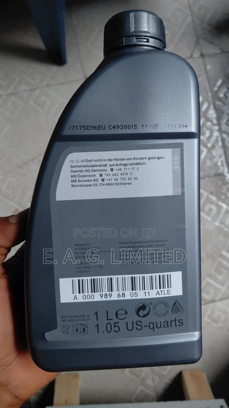 Mercedes Automatic Transmission/Gearbox Fluid Mb 236.14
