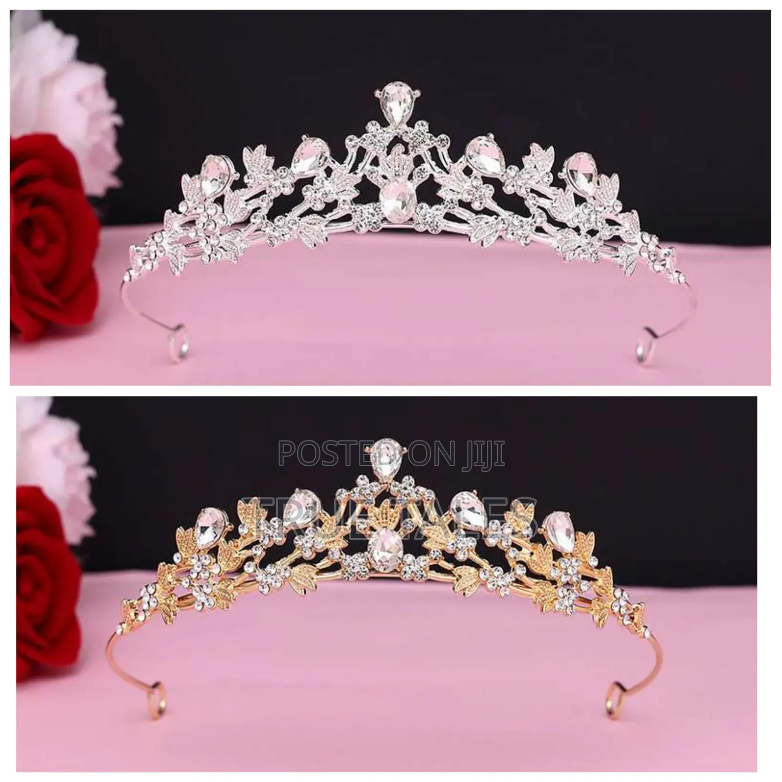 Girls Silver Bigger Swan Crystal Tiara Hair Crown